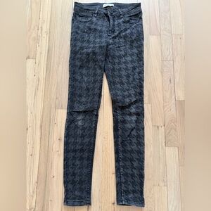 Sandro Black Houndstooth Women Jeans